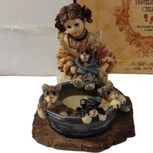 Boyds Collection Yesterday's Child "Wendy with Bronte, Keats, Tennyson Figurine!
